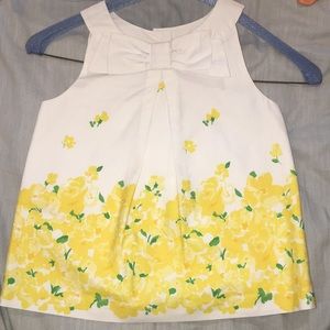 Janie and Jack Floral Bow Top